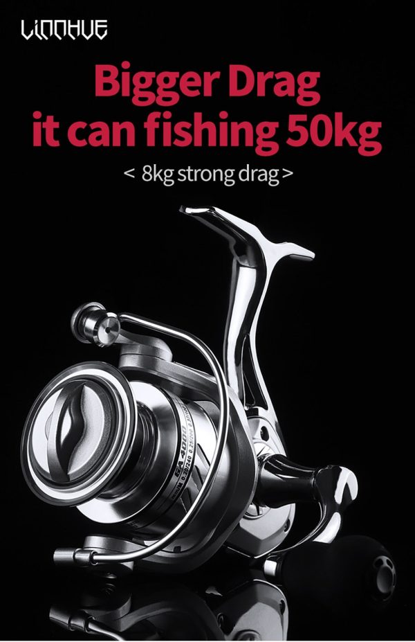 All Metal Body Handle Spool Reel Fishing Coil Spinning Reel Fishing - Image 6