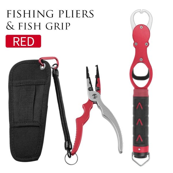 FISHINGHUB- Best Aluminum Alloy Fishing Pliers Grip Set Fishing Tackle Hook - Image 24