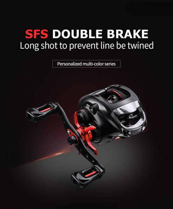 Fishinghub-Double Brake System Saltwater Reel High Speed Metal Fishing Reel - Image 5