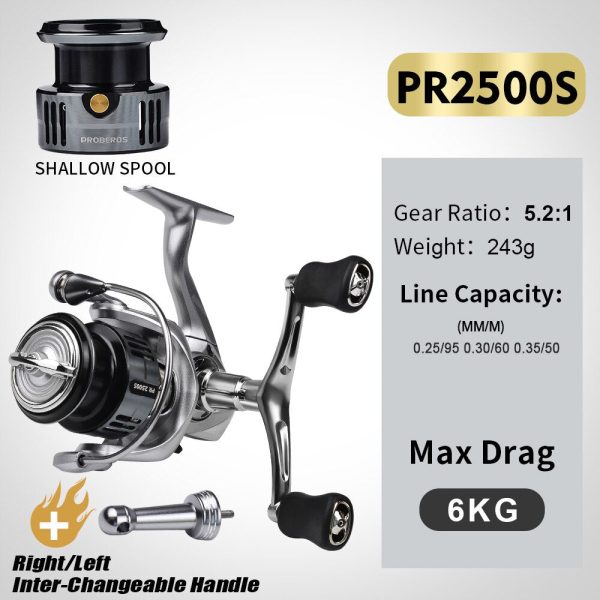 FISHINGHUB-Fishing Reel With Balance Bar Double Handle Spinning Wheel - Image 10