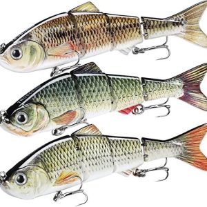 Metal Jointed Swimbait Bionic Bass Fishing Lure-3Pcs