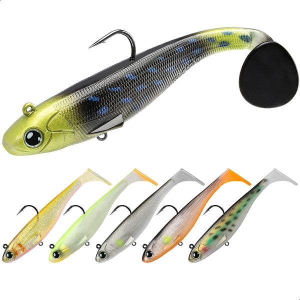 Shad Swimbait Paddle Tail Fishing Lure for Bass - Image 17