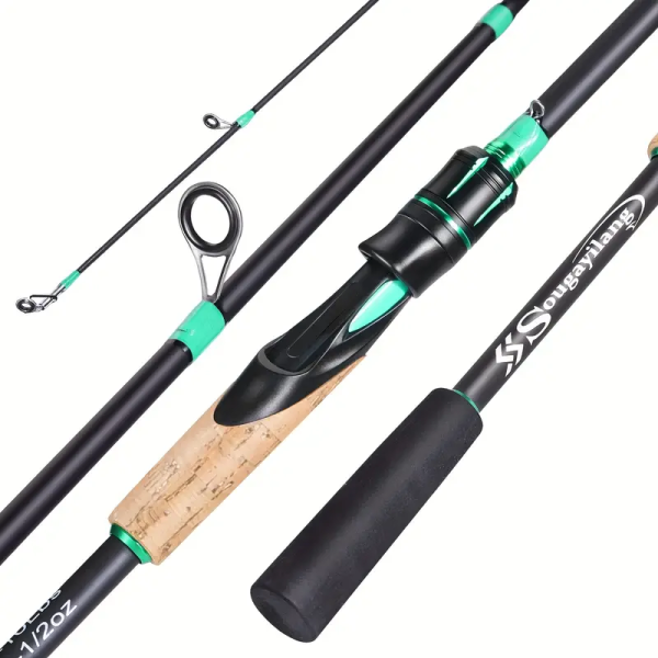 4 Sections Fishing Rod: EVA Cork Handle for Bass, Salmon, Catfish & Freshwater/Saltwater Fishing Pole - Image 11
