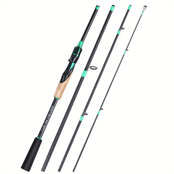 4 Sections Fishing Rod: EVA Cork Handle for Bass, Salmon, Catfish & Freshwater/Saltwater Fishing Pole - Image 10