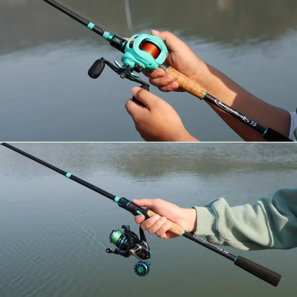 4 Sections Fishing Rod: EVA Cork Handle for Bass, Salmon, Catfish & Freshwater/Saltwater Fishing Pole - Image 6