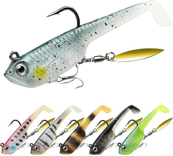 Tadpole Lure Paddle Tail Swimbait Lure for Bass - Image 10