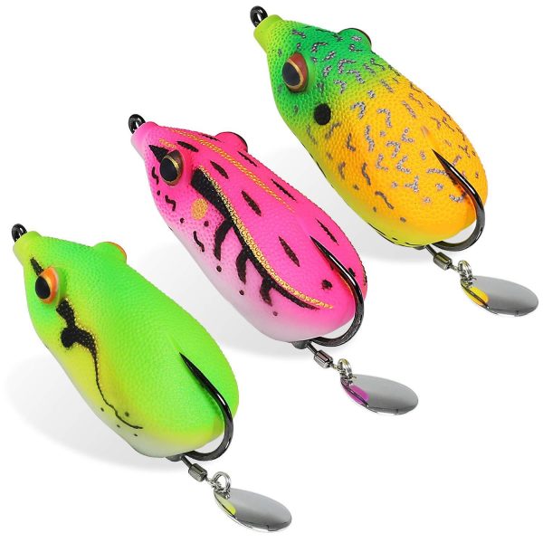 Weedless Frog Lure with BKK Hook Spinner Tail - Image 8